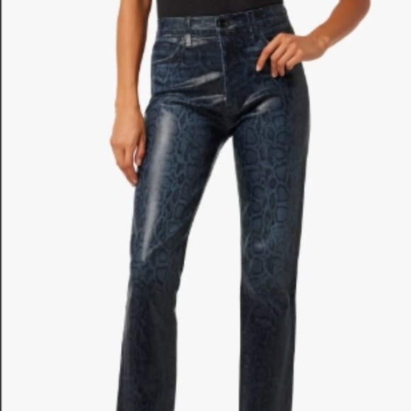 Joe’s Jeans The Honor High Rise Straight Ankle – Coated Indigo Slither – 25 NWT - Picture 6 of 7